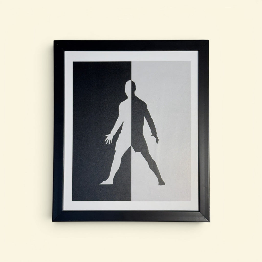 Cristiano Ronaldo (CR7) 9-Piece Wall Frame Collection | Premium Football Wall Art & Room Decor for Fans