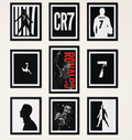 Cristiano Ronaldo (CR7) 9-Piece Wall Frame Collection | Premium Football Wall Art & Room Decor for Fans