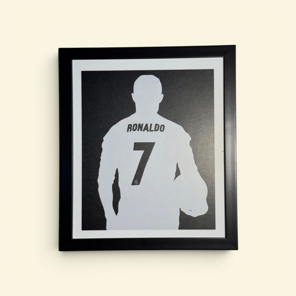Cristiano Ronaldo (CR7) 9-Piece Wall Frame Collection | Premium Football Wall Art & Room Decor for Fans